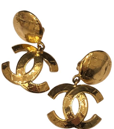 chanel symbol earrings